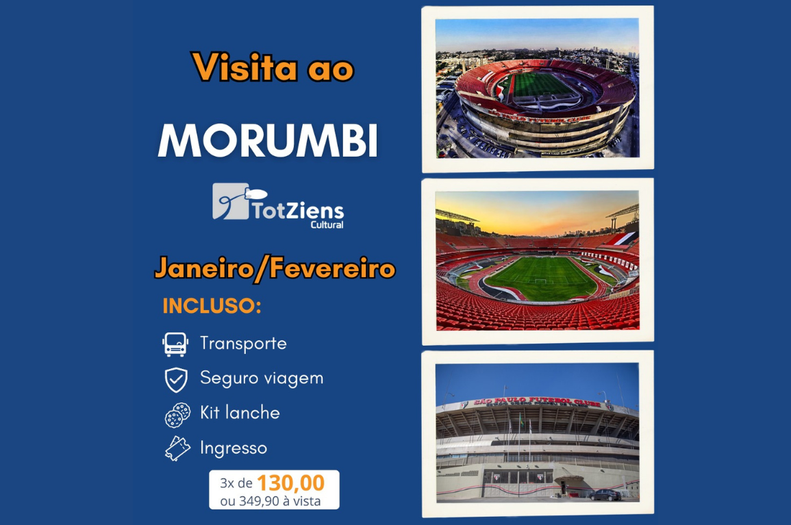 VISITA AO MORUMBI - AGÊNCIA DE VIAGENS TOT ZIENS CULTURAL