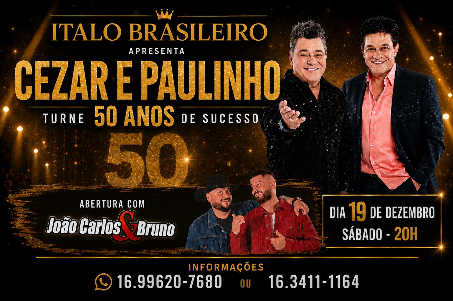 CÉZAR E PAULINHO 50 ANOS